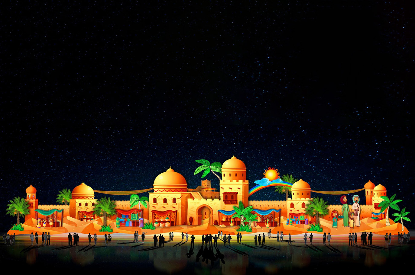 Desert oasis - Riyadh Ji China Tianfu Lantern Temple Fair (20)