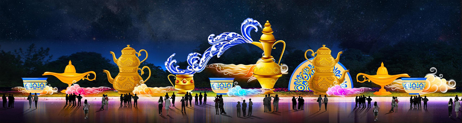 Desert oasis - Riyadh Ji China Tianfu Lantern Temple Fair (24)